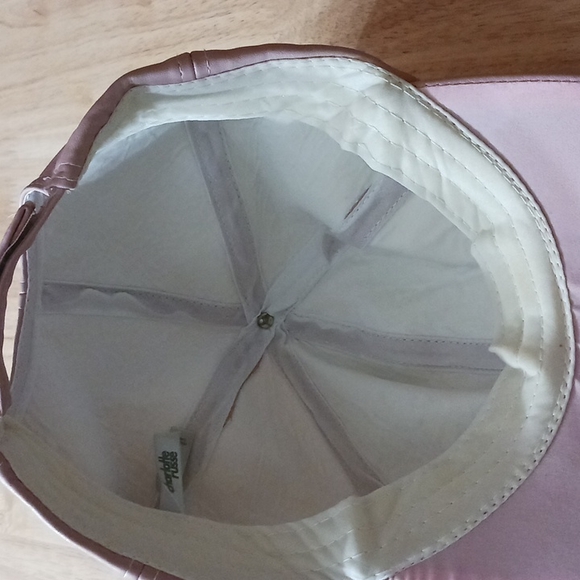 Charlotte Russe Pink Leather cap womens. Adjustable strap. Good Condition - Picture 2 of 3